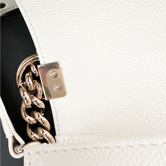 Chanel Caviar Quilted Medium Boy Leather Chain Flap Bag - Picture 14 of 16